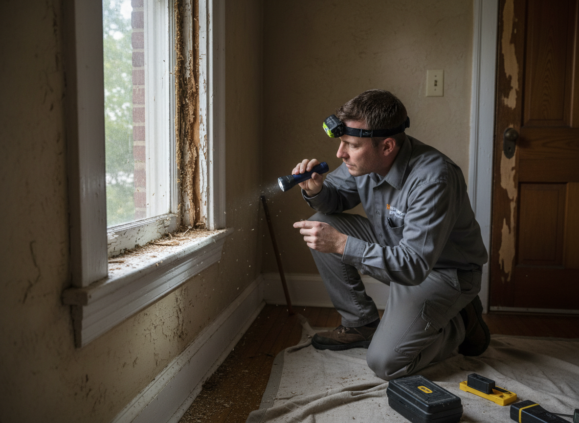 Termite Damage Around Windows and Doors in Alpharetta, GA